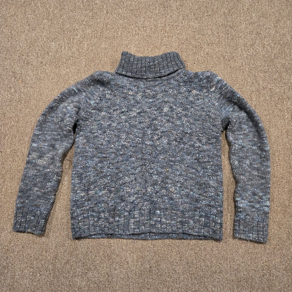 Farmers‎ Market Iceland Wool Turtleneck Sweater Women Small Gray Knit Pullover